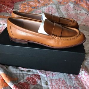 J. Crew Tan Leather Loafers